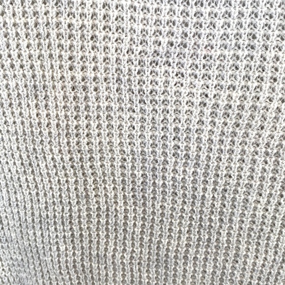 Sweet Romeo waffle knit lightweight crewneck sweater in oatmeal size small. NWT - Picture 4 of 5